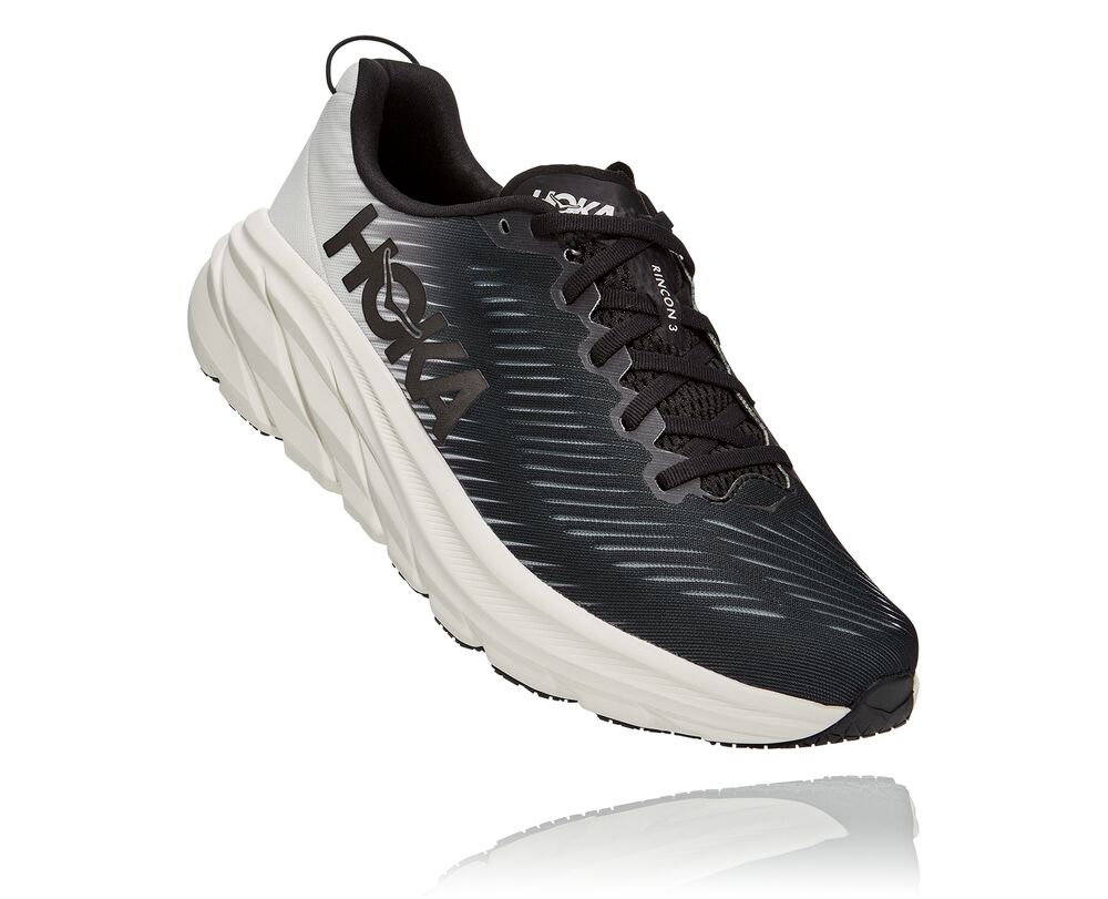 Hoka One One Rincon 3 Wides Herr Svarta/Vita - SE-0326528